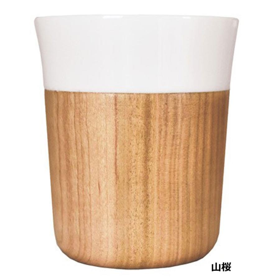 木と陶器のマグカップ 木影 kokage ぬくもりのある木のコップー ぶな/メープル/欅/山桜 北欧インテリア ナチュラルデザイン 木の食器 ギフト |  | 01
