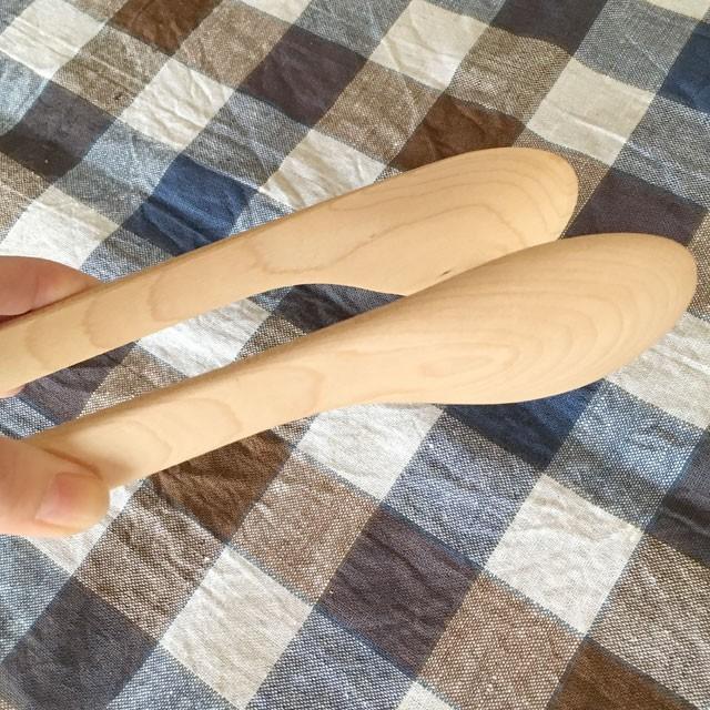 ぬくもりのある木のトング 木製カトラリー ハードメープル パントング サラダトング 北欧インテリア ナチュラルデザイン 木の食器 |  | 05