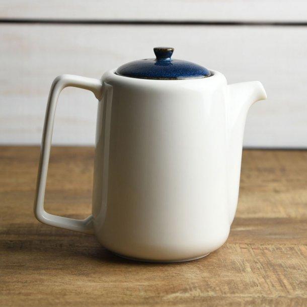 ティーポット 茶こし付き 北欧ブルー ネイビー 切立ちティーポット