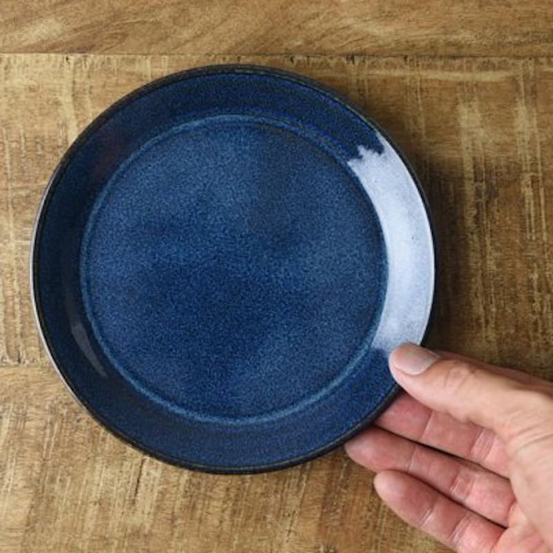 サイドプレート 北欧ブルー 丸プレート 15cm ケーキプレート サラダ