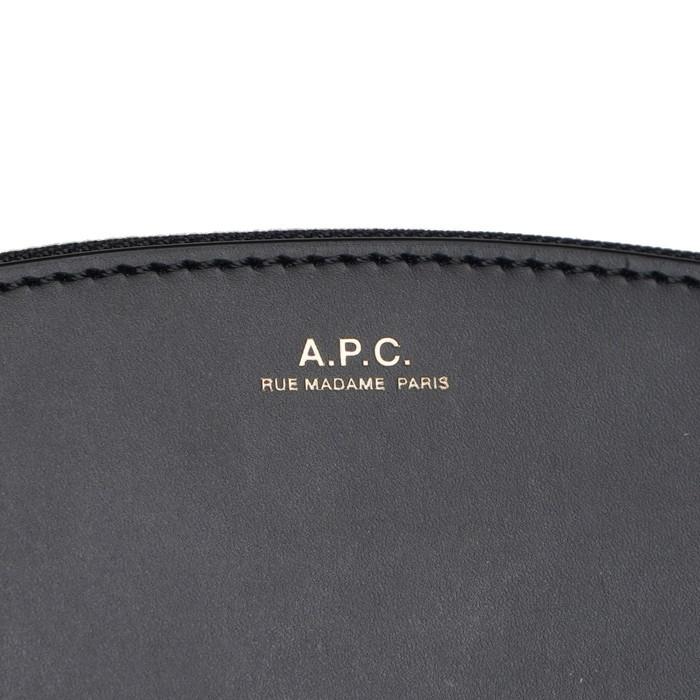 アーペーセー ラウンドファスナー長財布 レザー A.P.C. Demi-Lune ウォレット F63218 PXAWV ブラウン ブラック｜concerto｜10