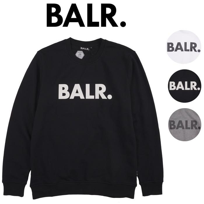 BALR. ロゴ スウェット/トレーナー 裏起毛 ボーラー ブラック グレー 