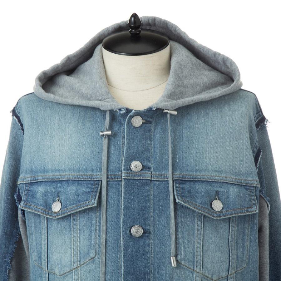 BALMAIN バルマン メンズ 長袖 バイマテリアル デニム BALMAIN バルマン メンズ 長袖 バイマテリアル デニム