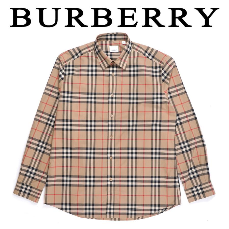 BURBERRY バーバリー 長袖シャツ メンズ チェック柄 ベージュ BURBERRY バーバリー 長袖シャツ メンズ チェック柄 ベージュ