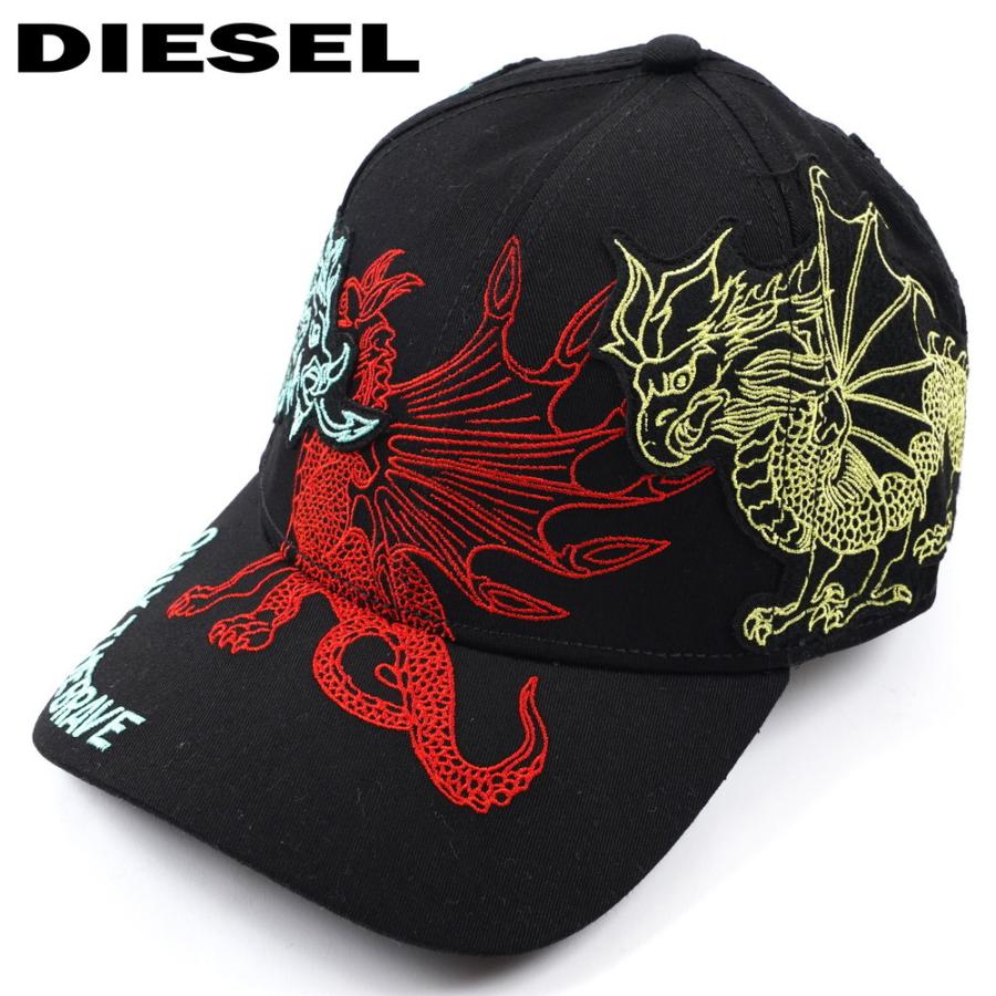DIESEL ディーゼル キャップ/帽子 ブラック メンズ ロゴ 刺繍 DIESEL ディーゼル キャップ/帽子 ブラック メンズ ロゴ 刺繍
