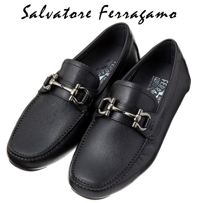 サルヴァトーレ フェラガモ メンズ ドライビングシューズ レザー Salvatore Ferragamo 0671739 :FRG-U