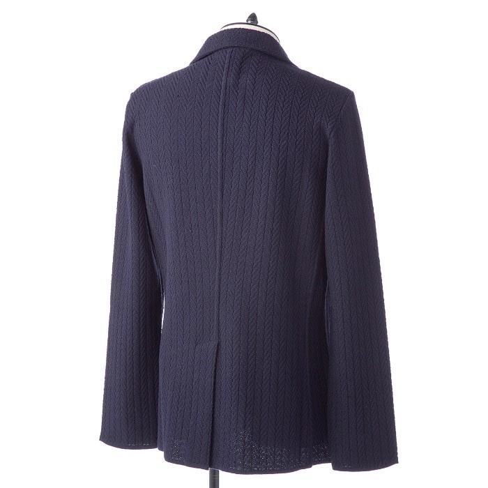 ラルディーニ 2B ヘリンボーン柄ニットジャケット LARDINI JACKET 