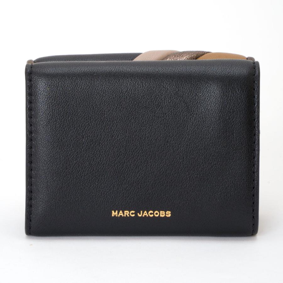 MARC JACOBS マークジェイコブス 三つ折り財布 ブラックマルチ MARC JACOBS マークジェイコブス 三つ折り財布 ブラックマルチ