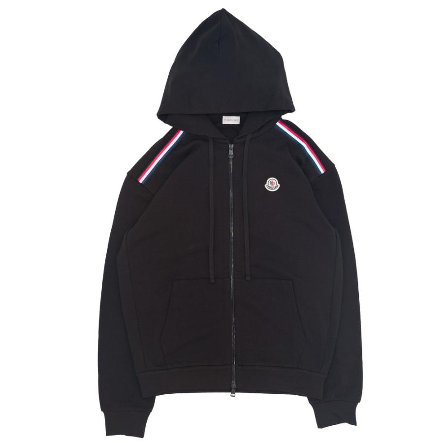 MONCLER モンクレール ジップアップパーカー ホワイト ブラック MONCLER モンクレール ジップアップパーカー ホワイト ブラック