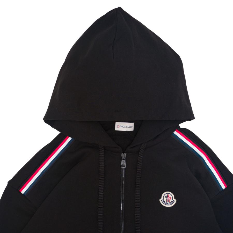 MONCLER モンクレール ジップアップパーカー ホワイト ブラック MONCLER モンクレール ジップアップパーカー ホワイト ブラック
