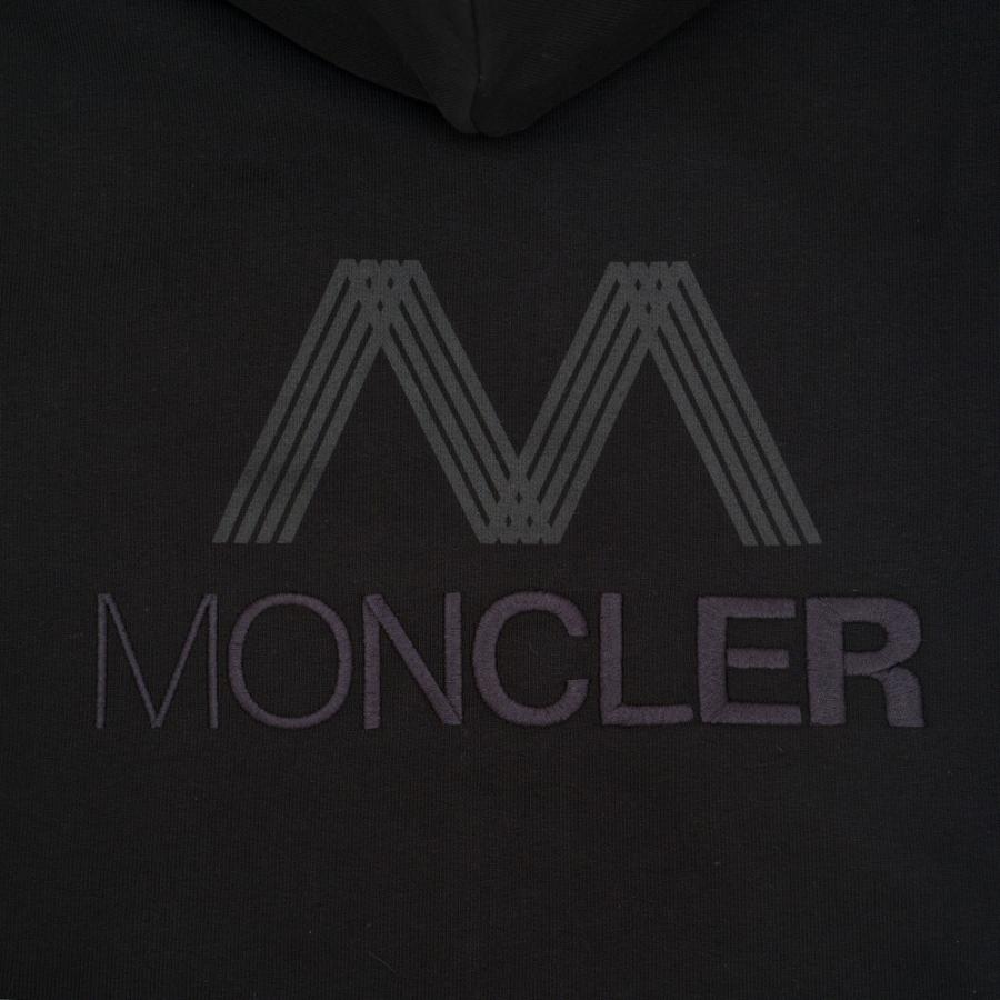 MONCLER モンクレール ジップアップパーカー ホワイト ブラック MONCLER モンクレール ジップアップパーカー ホワイト ブラック