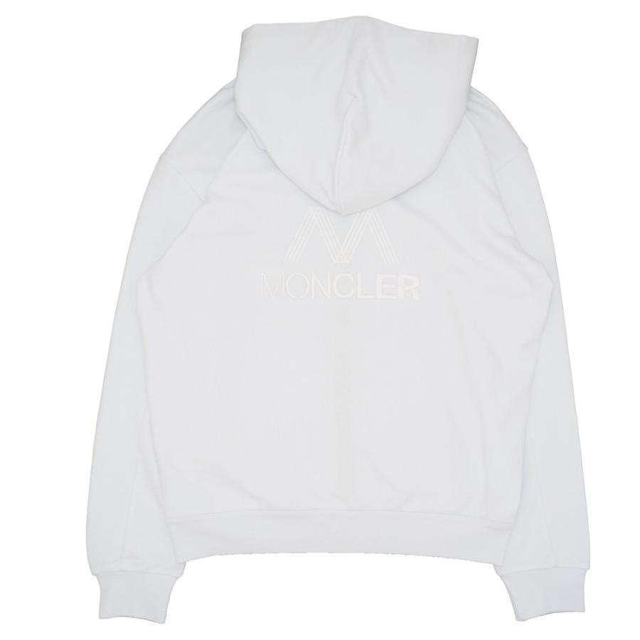 MONCLER モンクレール ジップアップパーカー ホワイト ブラック MONCLER モンクレール ジップアップパーカー ホワイト ブラック