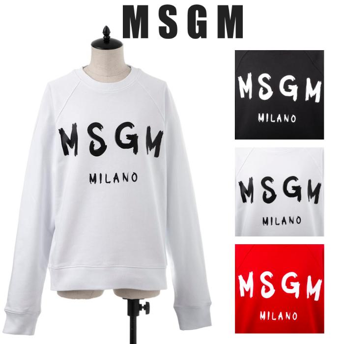 MSGM レディース 手書き風ロゴ トレーナー/スウェット エムエス MSGM レディース 手書き風ロゴ トレーナー/スウェット エムエス