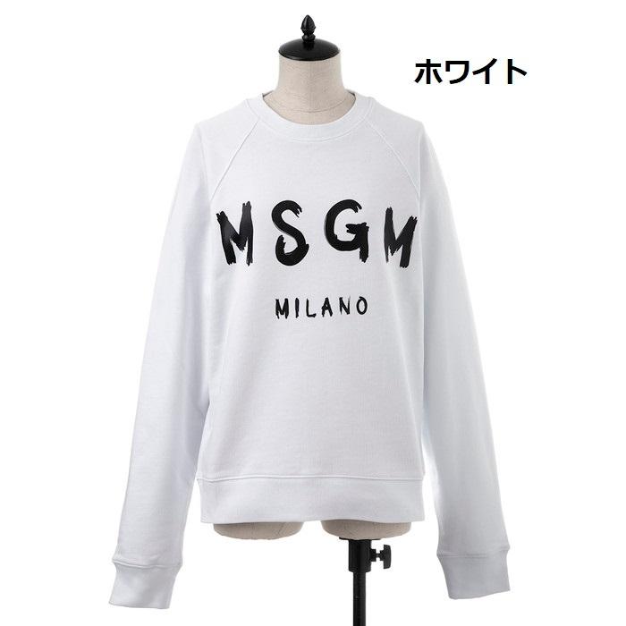 MSGM レディース 手書き風ロゴ トレーナー／スウェット エムエス 