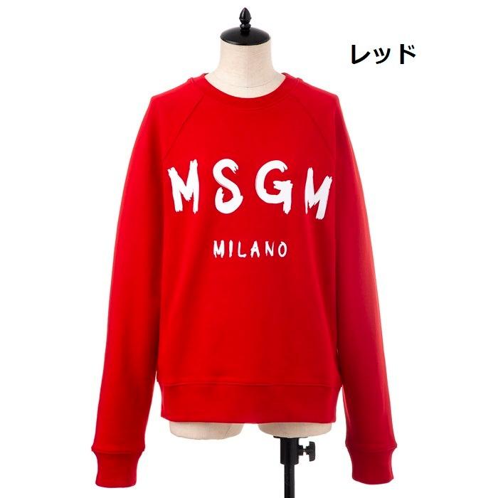 MSGM レディース 手書き風ロゴ トレーナー／スウェット エムエス