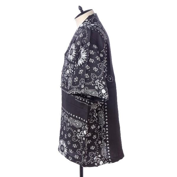 マスターマインド ペイズリー柄 半袖 シルク シャツ MASTERMIND  