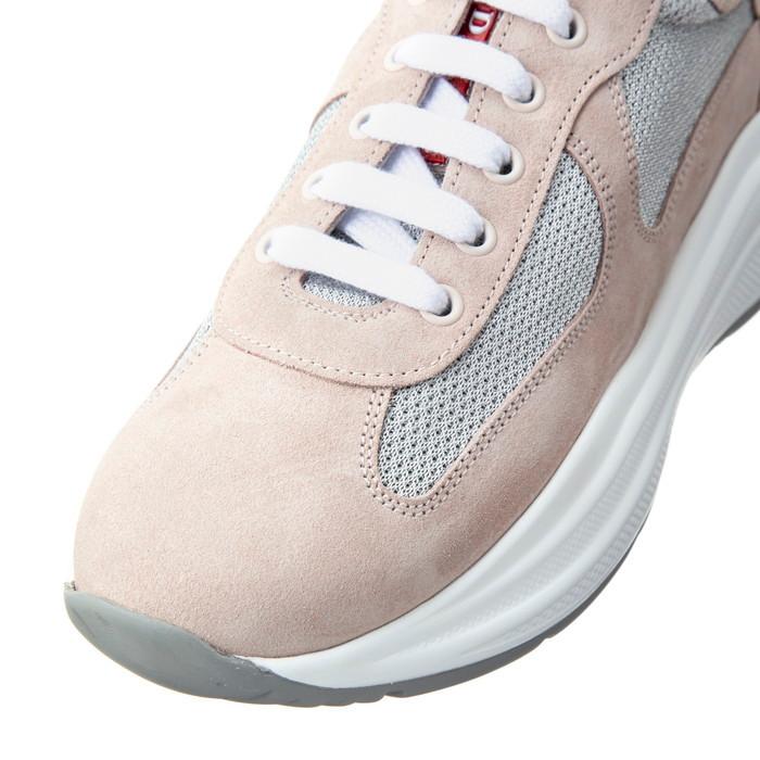 PRADA プラダ レディース スニーカー ピンク／ブラック／ホワイト  