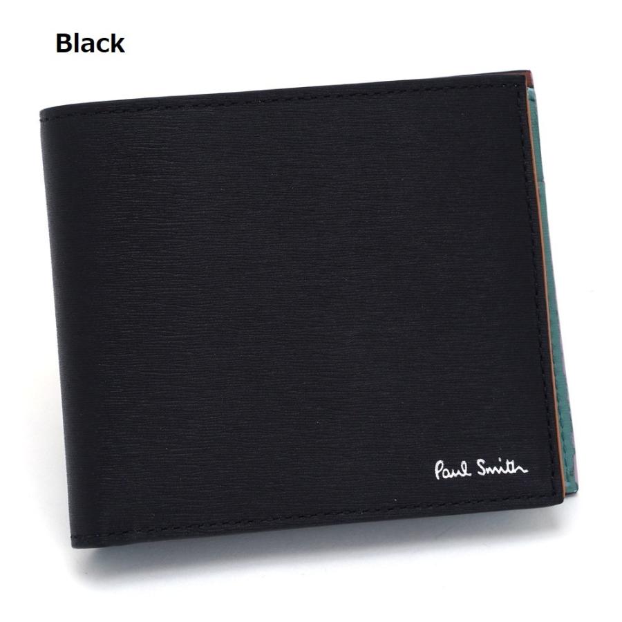 Paul Smith ポールスミス 二つ折り財布 バイカラー M1A 4833 Paul Smith ポールスミス 二つ折り財布 バイカラー M1A 4833