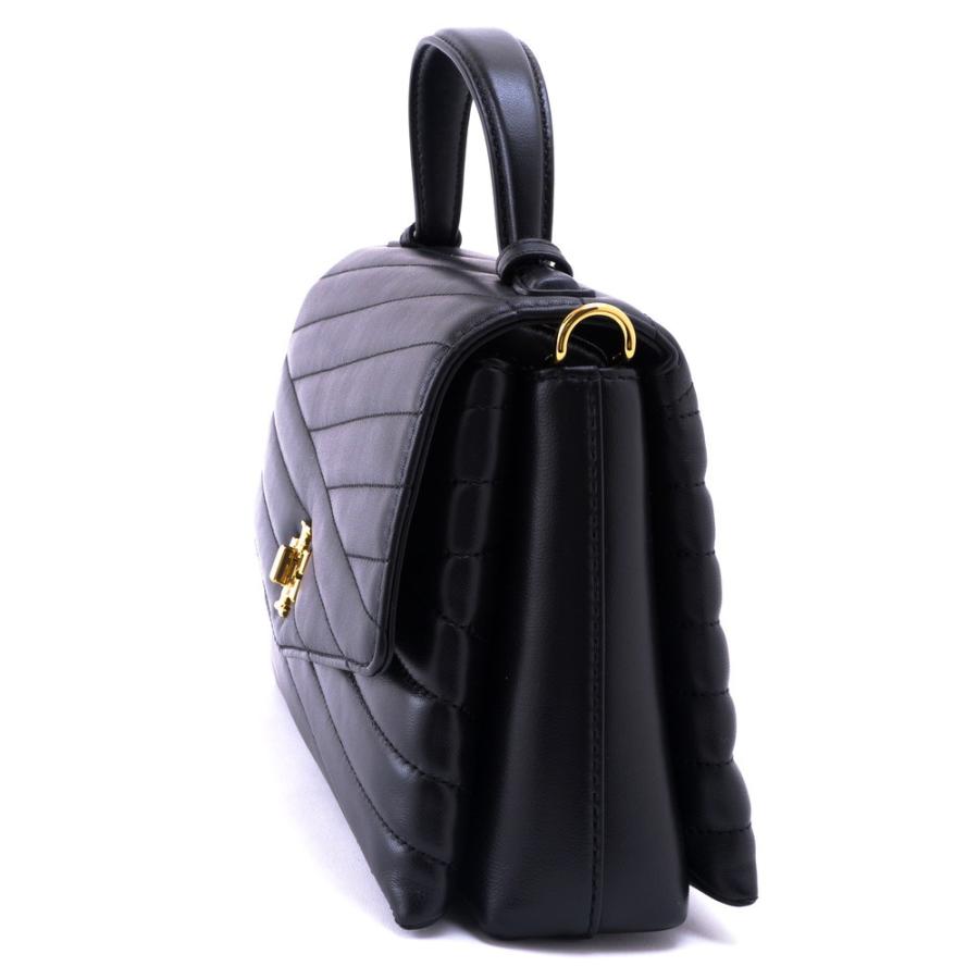TORY BURCH トリーバーチ 2WAYハンドバッグ ブラック レザー TORY BURCH トリーバーチ 2WAYハンドバッグ ブラック レザー