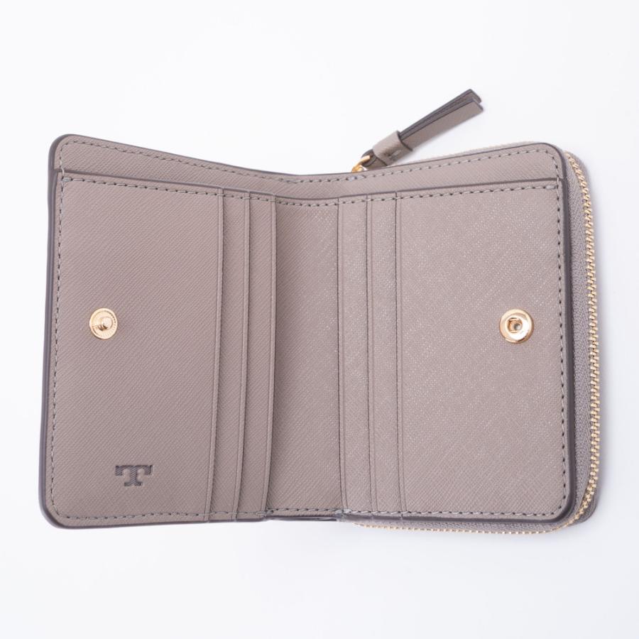 TORY BURCH トリーバーチ 二つ折り財布 グレー ROBINSON BI-FOLD TORY BURCH トリーバーチ 二つ折り財布 グレー ROBINSON BI-FOLD