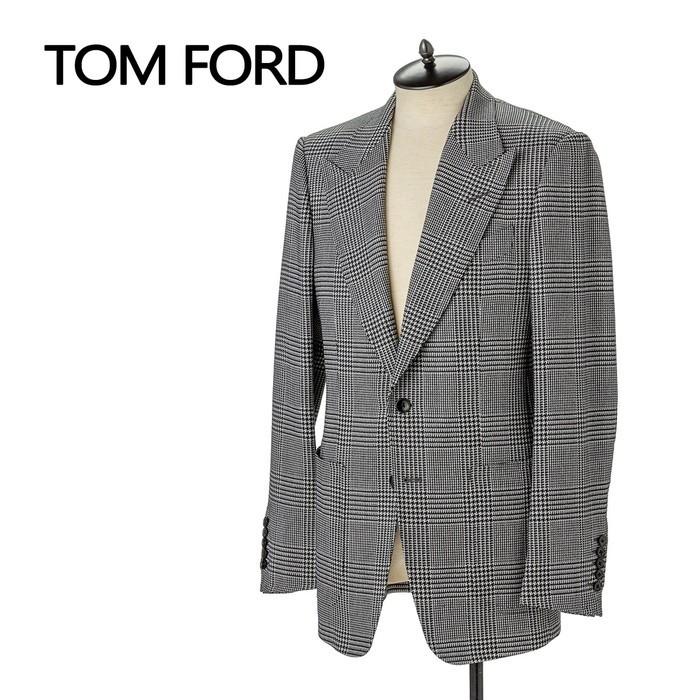 トム フォード TOM FORD グレンチェック メンズ ピークドラペル