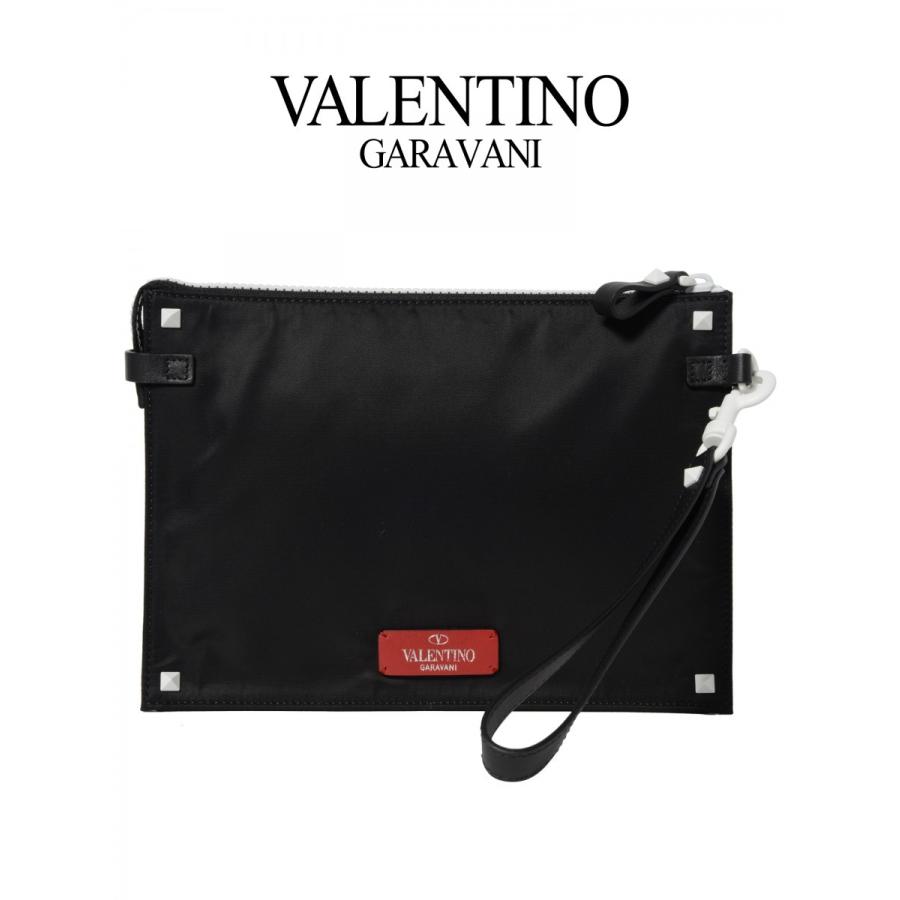 Valentino ヴァレンティノ ガラバーニ メンズ レザー クラッチバッグ Py0p0p09 Jeq 0no Giodental Es