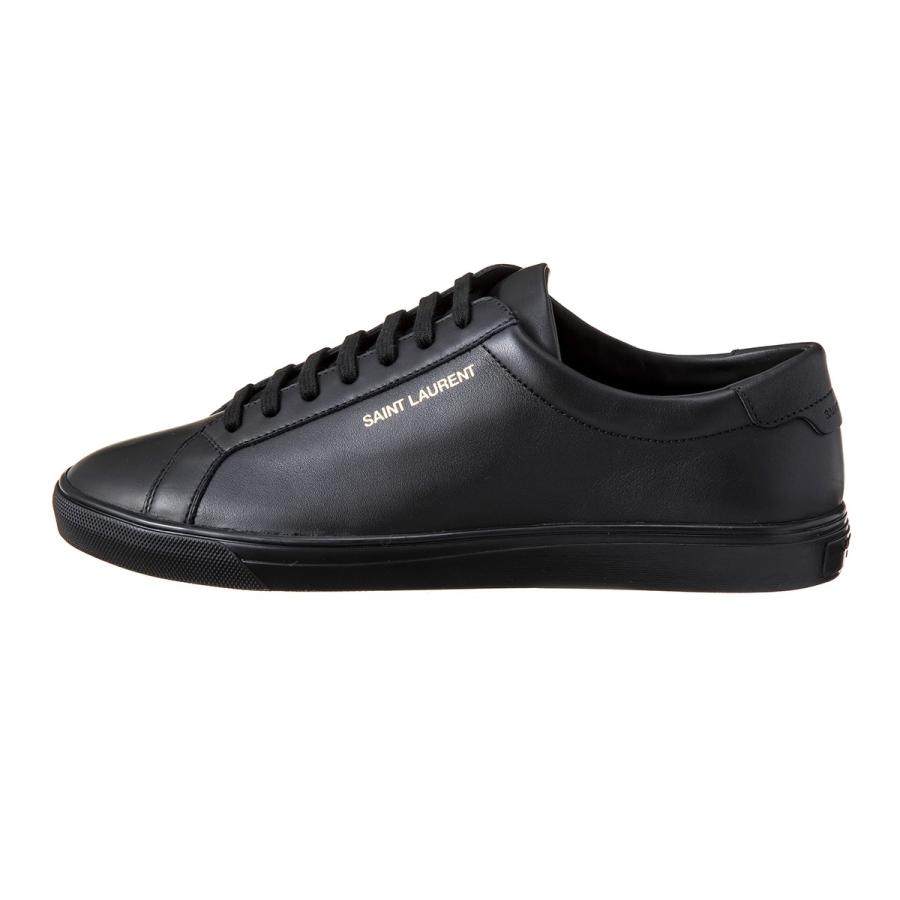 SAINT LAURENT サンローラン スニーカー メンズ ブラック レザー SAINT LAURENT サンローラン スニーカー メンズ ブラック レザー
