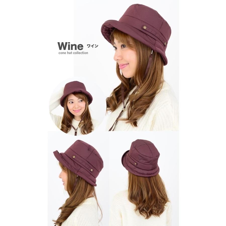 帽子 レディース Uv 折りたたみ 秋冬 秋 冬 紐付き 自転車 暖か 防寒対策 40代 50代 ボンディングポケッタブルハット 1110 帽子のコンヌ 通販 Yahoo ショッピング