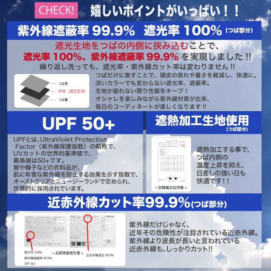 帽子 レディース UV  タレアド 撥水 マリンハット ビーチハット UVカット 近赤外線 ストラップ付き｜conehat｜17