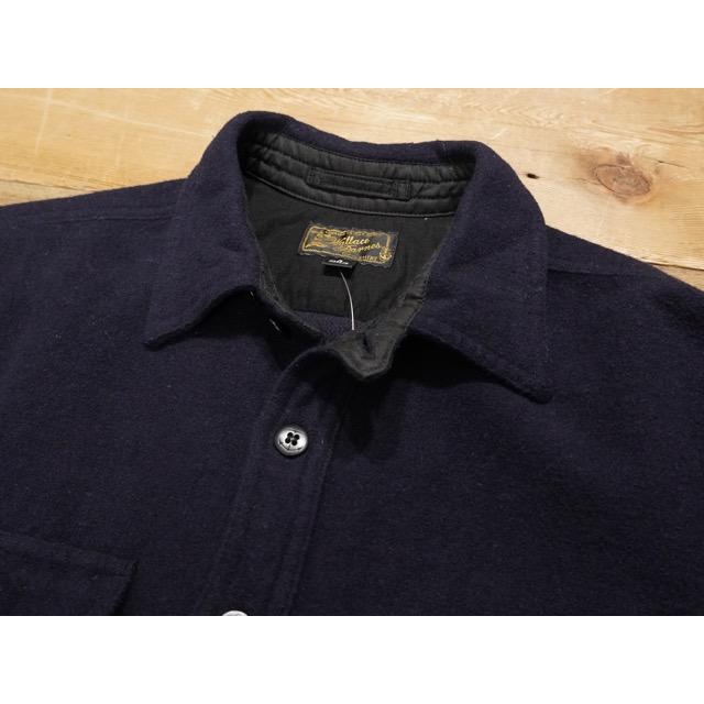 J.CREW J CREW WALLACE & BARNES WOOL COTTON NAVAL CPO SHIRT 