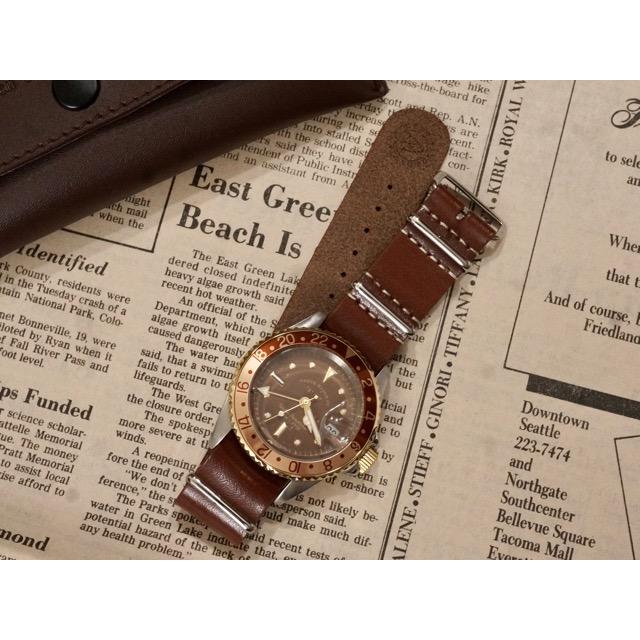 VAGUE WATCH CO : BRWN GMT / ヴァーグウォッチ 腕時計 : CONEY ISLAND