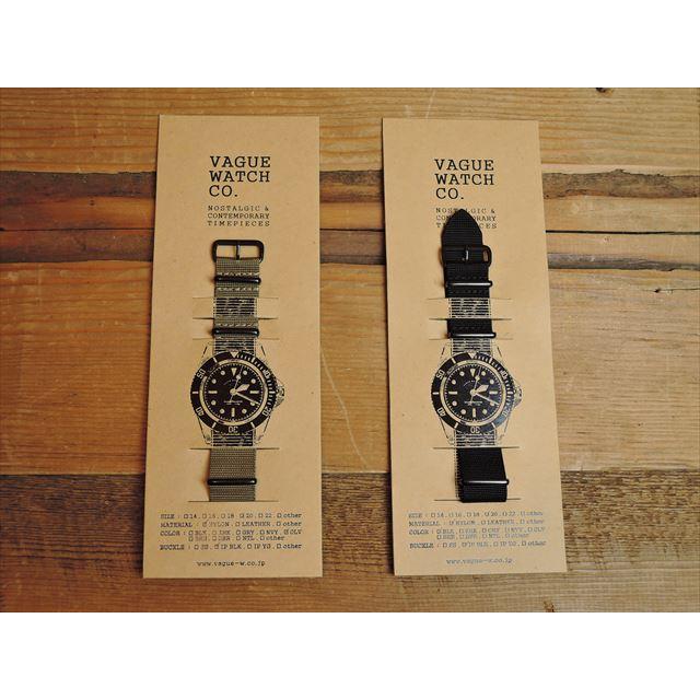 VAGUE WATCH Co. CO NATO NAYLON STRAPS BLK / ヴァーグウォッチ NATO 