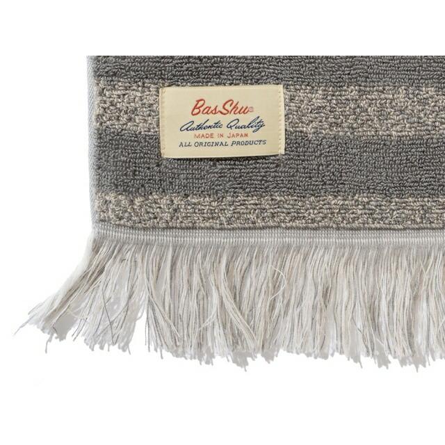 BasShu（バッシュ） BASSHU COTTON PILE BLANKET / NATIVE MOTIF BEIGE 