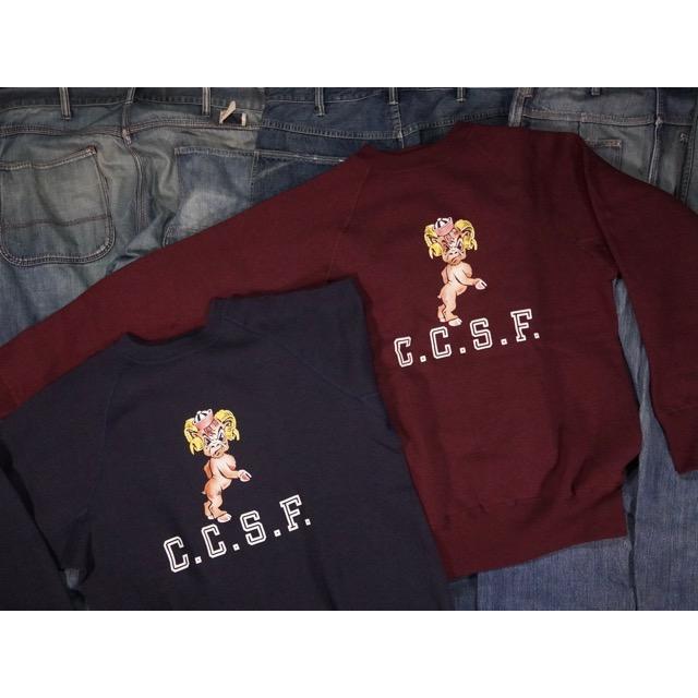 WAREHOUSE（ウエアハウス） : LOT.409 RAGLAN SWEAT “C.C.S.F.