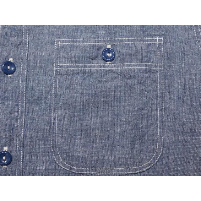 BUZZ RICKSON’S CHAMBRAY S/S WORK SHIRT [BLUE] [BR35856] / バズリクソンズ シャンブレーショートスリーブ ワークシャツ｜coneyisland-sapporo｜06