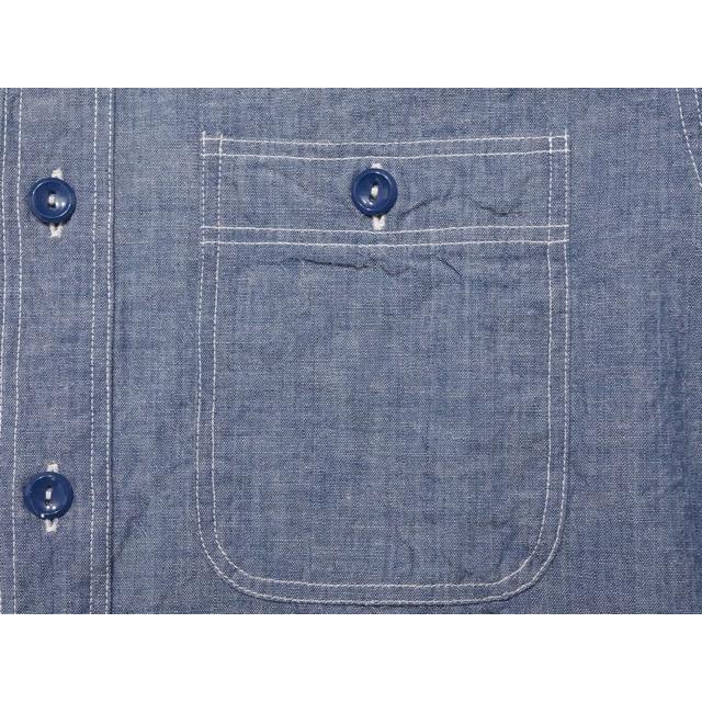 BUZZ RICKSON’S CHAMBRAY WORK SHIRT [BLUE][BR25995] / バズリクソンズ シャンブレーワークシャツ｜coneyisland-sapporo｜06