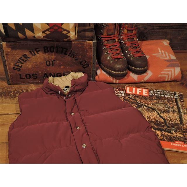 Crescent Down Works X Coney Island Italian Vest Burgundy X Tan クレセントダウンワークス X コニーアイランド別注 イタリアンベスト アメリカ製 Ypt Or Id