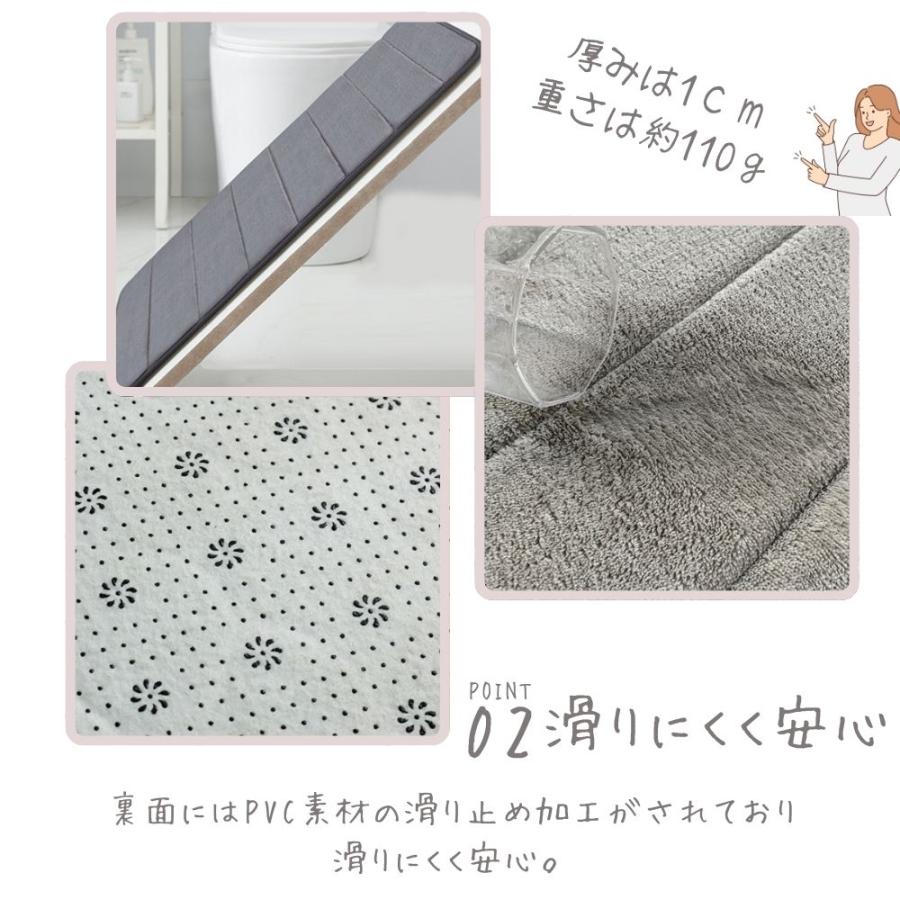 バスマット 足ふきマット 吸水 速乾 40*60cm マイクロファーバー