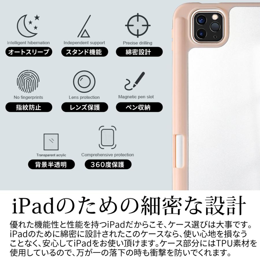 クーポン利用で980円！ iPad ケース ペン収納 カバー 第 10 9 8 7 6 5