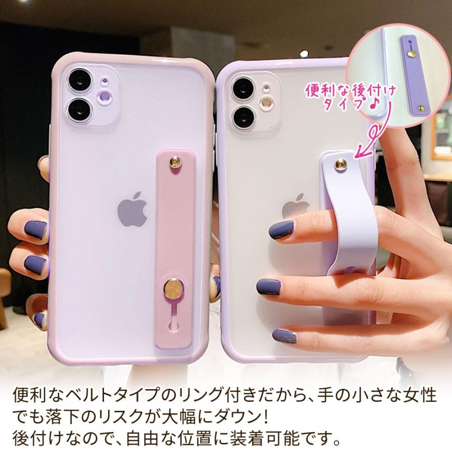 iPhone 13 ケース リング付き パステル iPhoneSE 第3世代 iphone 12 