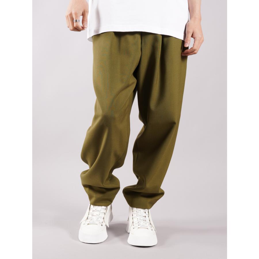 Marni スラックス メンズ マルニ Tropical Wool Wool トロピカルウール パンツ 定番アイテム タック入り オリーブ Confidence メンズ 22春夏 国内正規取り扱い 2193 通販オンライン に低価格で