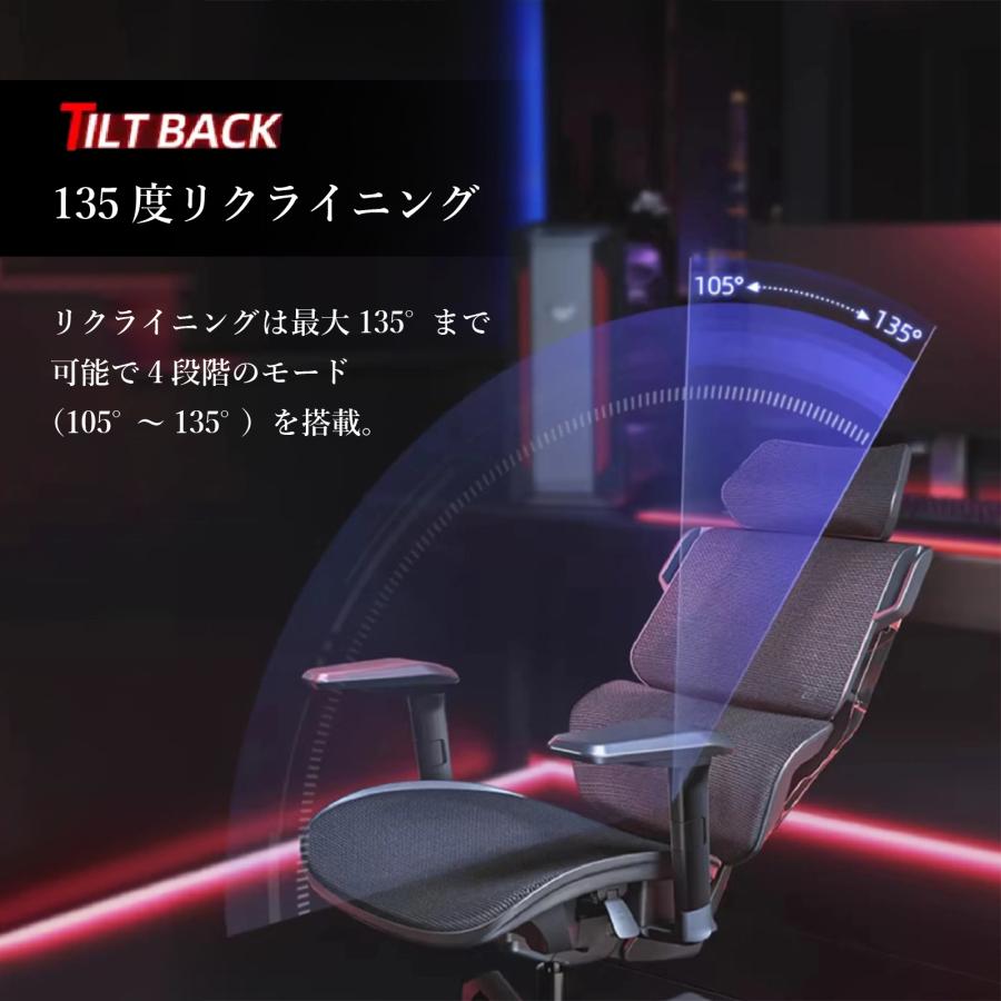 Confis 【アジア大会公式指定】TGIF Gaming ゲーミングチェア 3D