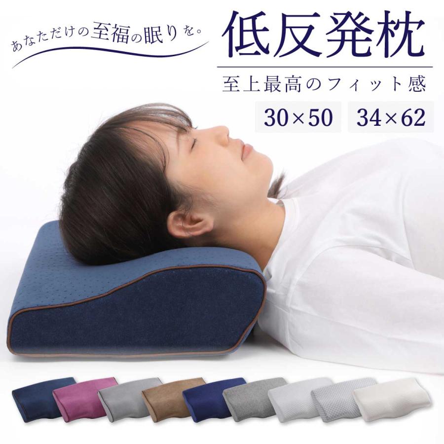 Confis 低反発枕 30×50cmまくら 低い 肩こり 首こり ストレートネック
