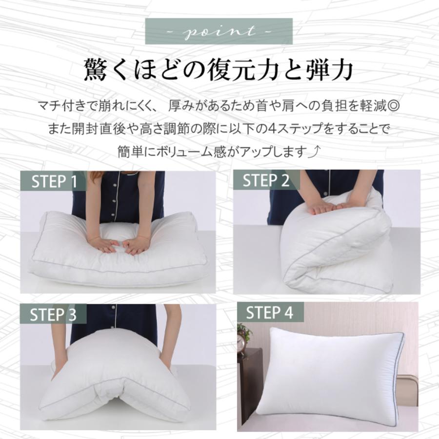 Confis 【2個ご購入で500円OFFクーポンあり】枕 ふわふわ 高度調節可能 
