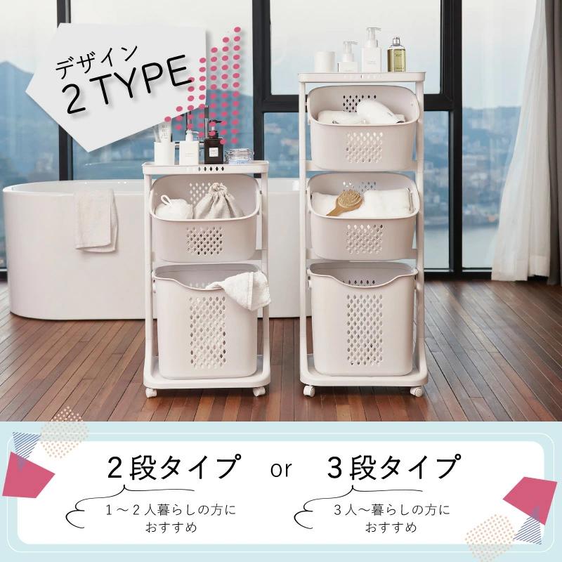 Confis ランドリーバスケット 2段 3段 折りたたみ スリム Confis ランドリーバスケット 2段 3段 折りたたみ スリム