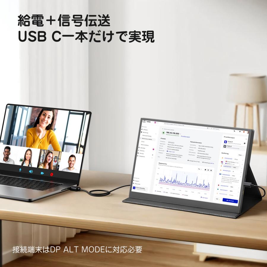 モバイルモニター 13.5インチ 2K ZQ-P135Q01D 新品】モバイルモニター 13.5インチ 2K モバイルディスプレイ