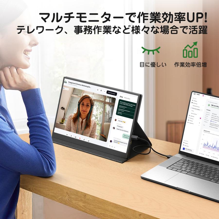 新品】モバイルモニター 13.5インチ 2K モバイルディスプレイ