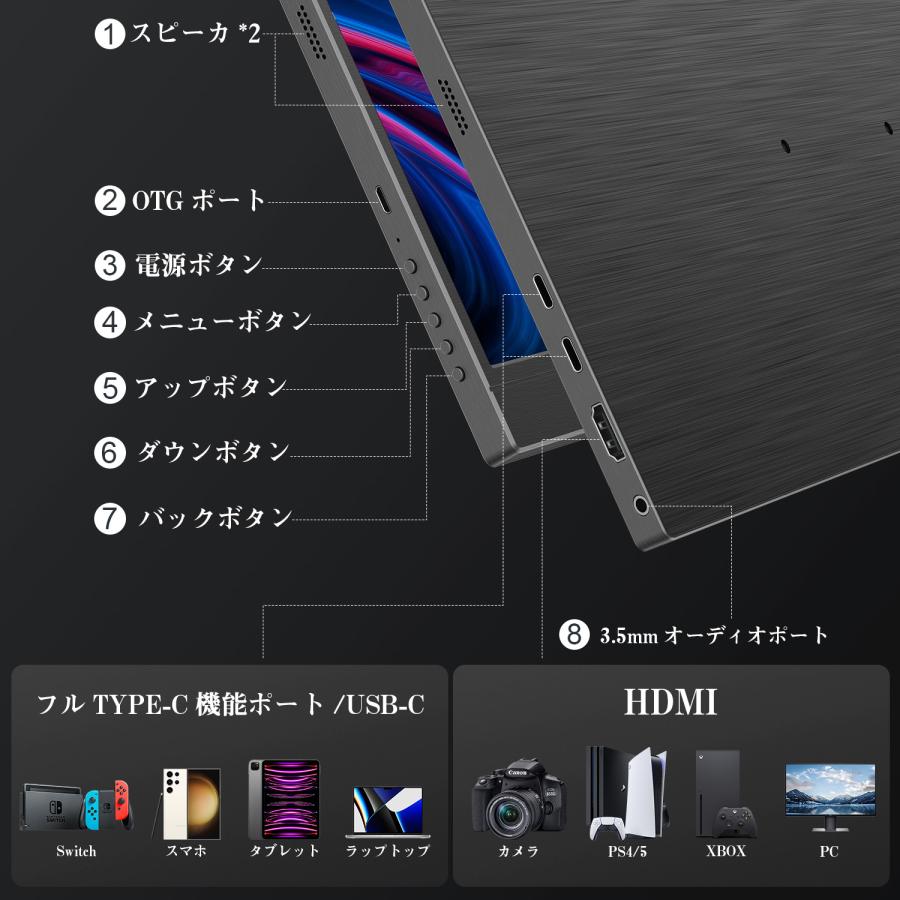 新品】モバイルモニター 17.3インチ 4K 3840*2160-100%sRGB