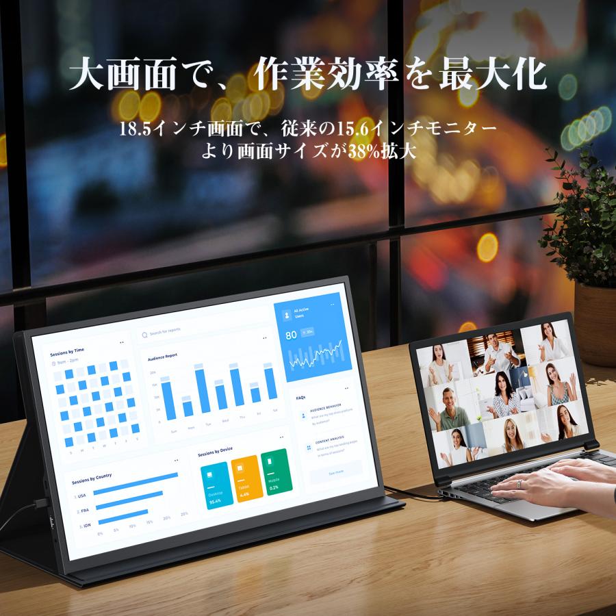 新品】モバイルモニター 18.5インチ 100Hz FHD 1080P IPS液晶 新品】モバイルモニター 18.5インチ 100Hz FHD 1080P IPS液晶