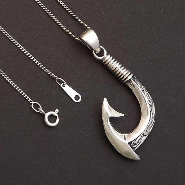 かわいい ハワイアンジュエリー メンズネックレス ブランド ネックレス フィシュフック 送料無料 人気 おすすめ ブランド シンプル シルバー925 レディース メンズ チェーン ネックレス メンズアクセサリー Miguelsaco Com